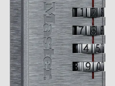 Padlock Low-poly 3D model purchase