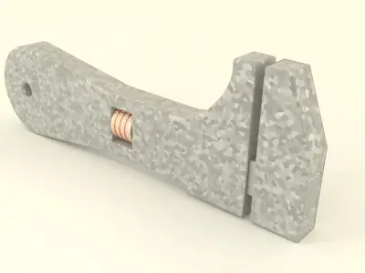 Adjustable key 3D model