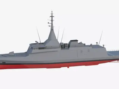 Gowind Corvette Low-poly 3D model