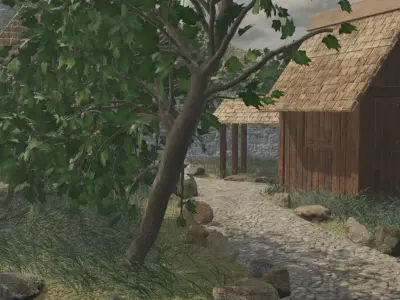 Fortified Village 3D model