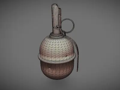 RGD-5 Grenade Low-poly 3D model purchase