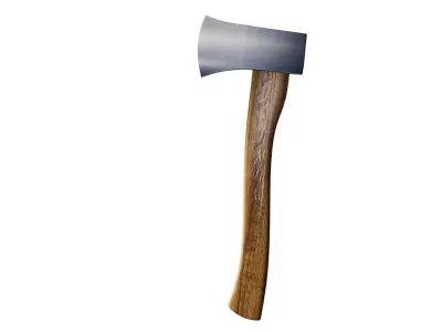 Low Poly Axe 3D Model Game Ready PBR Asset 3D model