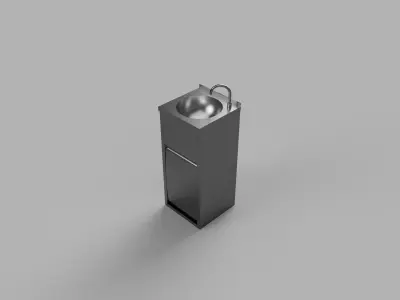 Free Hand Wash Basin Free 3D model