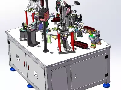 Automatic Assembly and Arranging Machine for Lock Cylinders 3D model