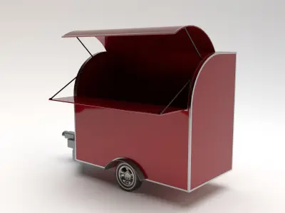 Mini Trailer Cart 3D model