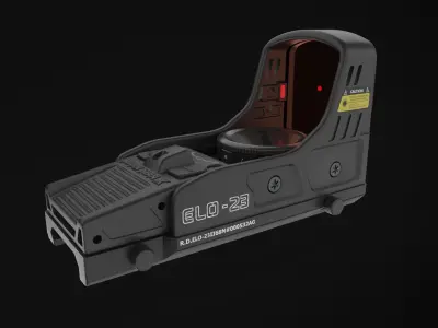 Red Dot Sight Standard Range Optic Type ELO-23 3D model