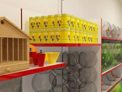 Pet Animal Fodder and Feed Shop 3D model