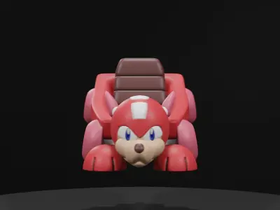 Rushmarine toy car Low-poly 3D model