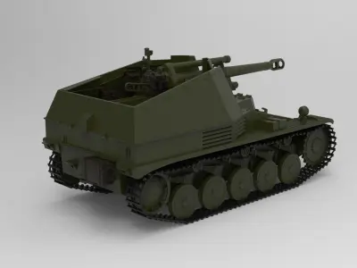  Wespe tank 3D model