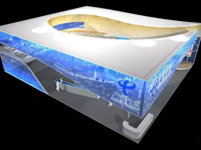 Exhibition - Size - 24X21-3DMAX2012-0037 3D model