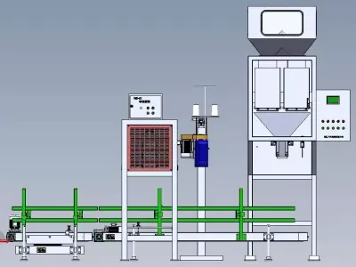 Sorting and Quantitative Packaging Machine 3D model