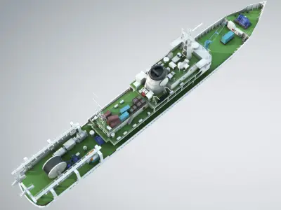 Researchb Servey Vessel 3D model