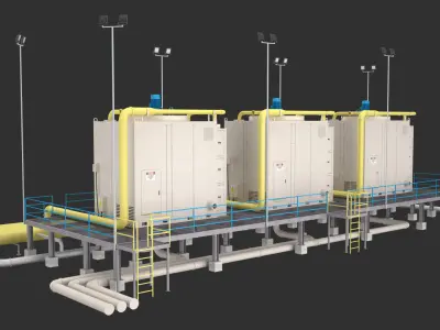 Industrial Air Conditioning 2 3D model