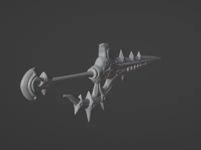 Icarus Disperser Dagger 3D model from Lineage2 Game 3D print 3D print model