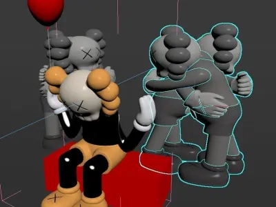 Kaws Toys 3D model