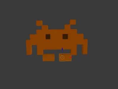 The Space Invaders Enemy Free 3D model