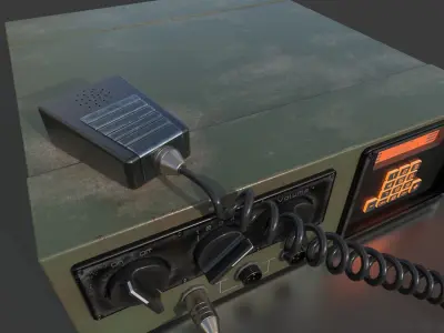 Military Radio Receiver 3D model