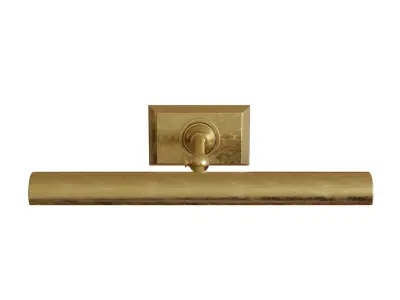 Cabinet Makers Picture Light Hand-Rubbed Antique Brass 3D model