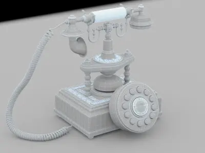 Victorian Phone Free 3D model