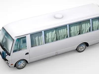 Mitsubishi Fuso Rosa 2020 Low-poly 3D model