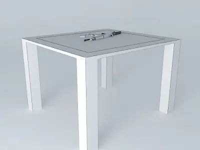 Armalite AR-16 on a table Free 3D model