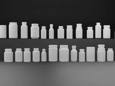 Medicine container package 3D model