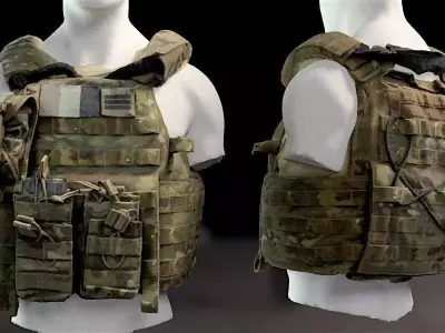 SOLDIER Bulletproof Vest 01 3D model