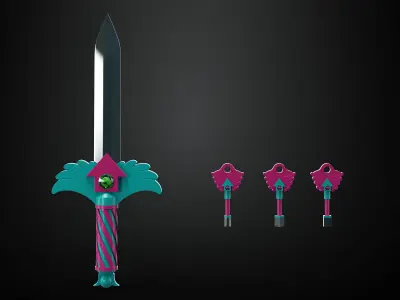 Squid Game season 3 knife and key  3D model