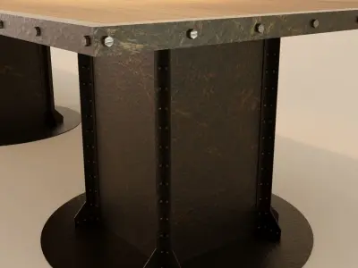 Big Table - Industrial 3D model