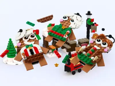 TwindBricks3D - 40642 Gingerbread Ornaments 3D print model purchase