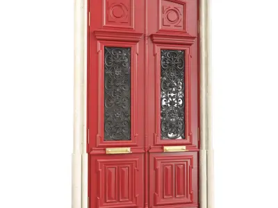 Entrance classic door 109 3D model