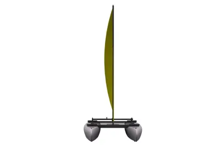 Catamaran sailboat Free 3D model