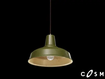 Military Lamp Low-poly 3D model