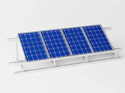 Solar Panels Low-poly 3D model