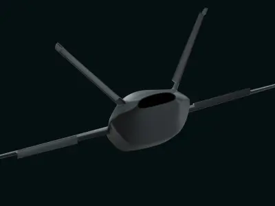 LANCA stealth fighter 3D model