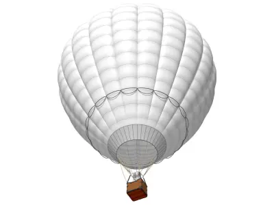 hot air balloon 3D model 6