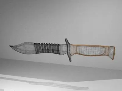 Elite Forces military knife Low-poly 3D model