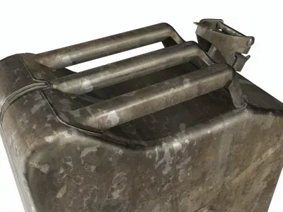 Classic metal jerry can 02 3D model