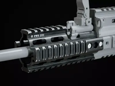 FN SCAR Tactical Handguard PWS SRX Low-poly 3D model