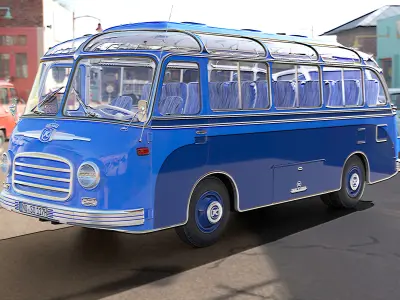 Setra S6 Low-poly 3D model