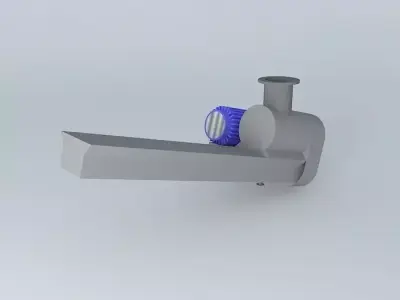 Fröling agitator for wood chips boiler Free 3D model