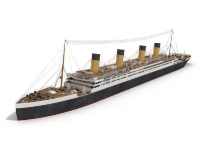Titanic Ship 3D model purchase