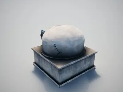 Medieval Oven Low-poly 3D model