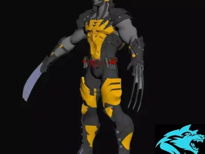 Wolverine Body Armor Suit  3D model