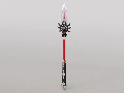 Stylized Axe 03 Low-poly 3D model