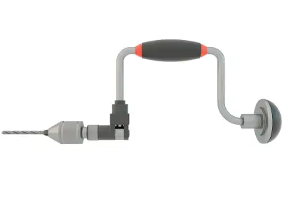 Industrial Hand Drill 3D model