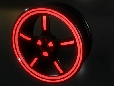 CAR RIM 3D model 5