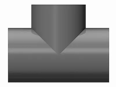PVC Equal Tees - BSP Female Ends Free 3D model
