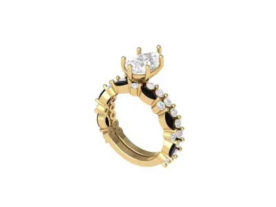 Wedding Ring  3D print model 393
