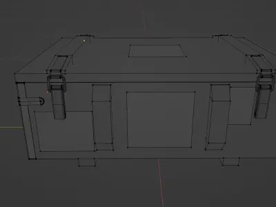 Military Box Low-poly 3D model order